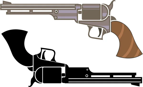 Vintage revolver — Stock vektor