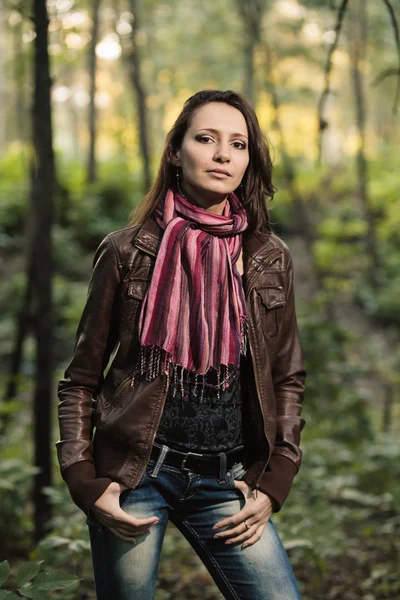 Early autumn portrait of girl — Stock Photo, Image