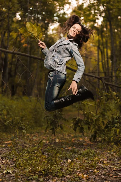 Early autumn portrait of girl — Stock Photo, Image