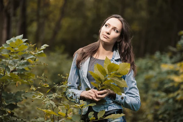 Early autumn portrait of girl — Stock Photo, Image