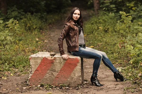 Early autumn portrait of girl — Stock Photo, Image