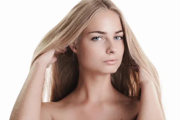 Beyaz Blond Güzellik — Stok fotoğraf