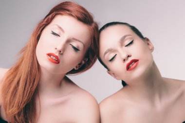 şehvetli çift portre