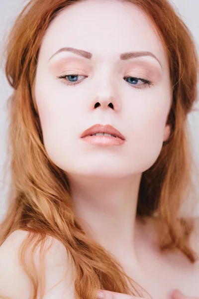 Şehvetli redhead kız — Stok fotoğraf