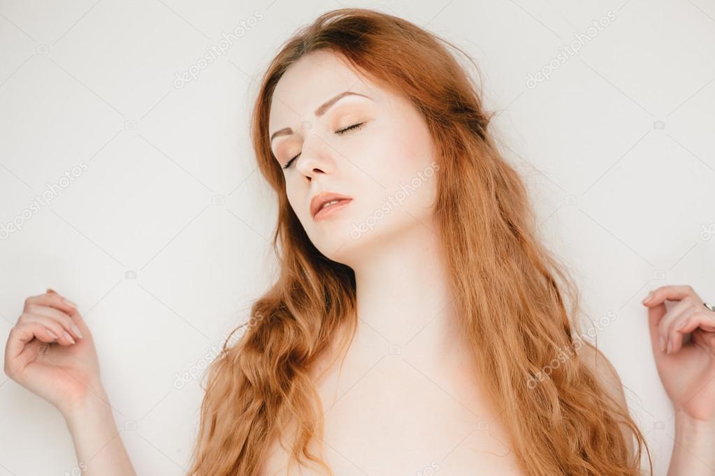 Daddy long hair sensual redhead