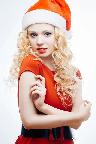 Santa girl — Stock fotografie