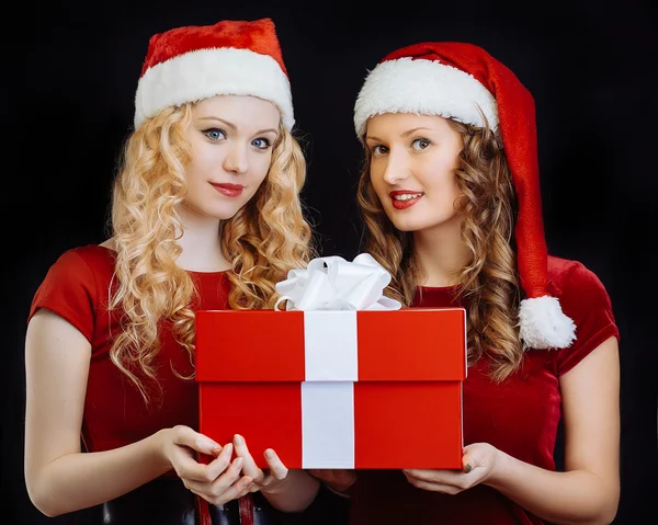 Santa girls — Stock Photo, Image