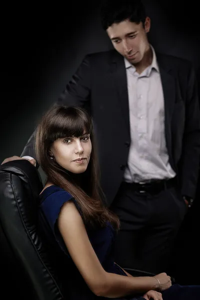 Young stylish couple — Stock Photo, Image