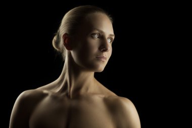 sanatsal sarışın portre