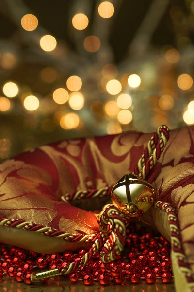 Stocking Bell Holiday Background — Stock Photo, Image
