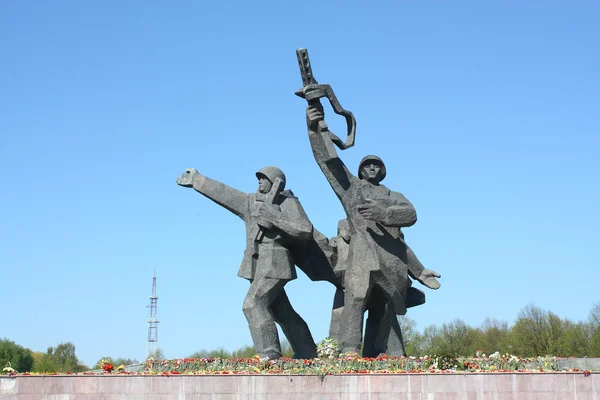 Památník vítězství sovětské armády a matka vlast — Stock fotografie