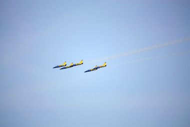 Jurmala, Letonya - 25 Temmuz: Letonya akrobasi görüntü inci takım