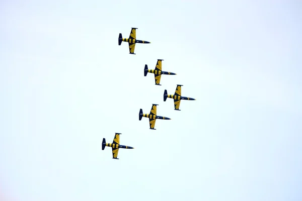 JURMALA, LATVIA - JULY 25: The Latvian aerobatic display team th — Stock Photo, Image