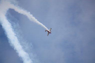Riga, Letonya - Ağustos 20: Rusya svetlana kapanina dan pilot