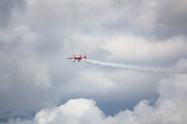 Riga, Letonya - Ağustos 20: Rusya svetlana kapanina dan pilot