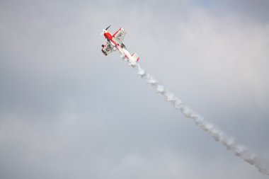 Riga, Letonya - Ağustos 20: Rusya svetlana kapanina dan pilot