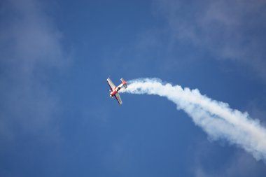 Riga, Letonya - Ağustos 20: Rusya svetlana kapanina dan pilot