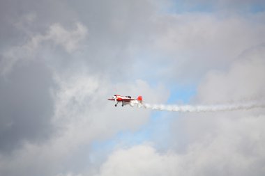 Riga, Letonya - Ağustos 20: Rusya svetlana kapanina dan pilot