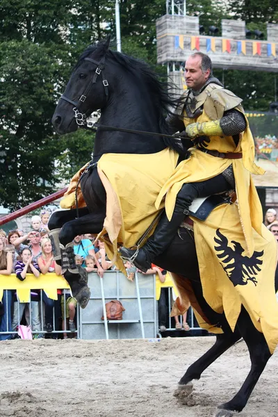 RIGA, LATVIA - AUGUST 21: Dan Naprous member of The Devils Horse — Stock Photo, Image