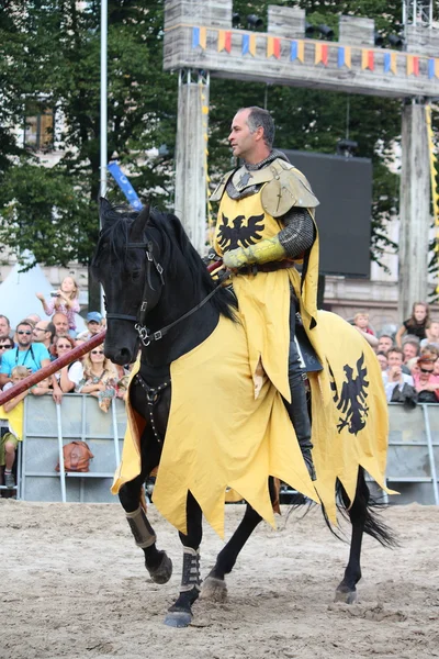 RIGA, Letonia - 21 de agosto: Dan Naporus de The Devils Horsemen st — Foto de Stock