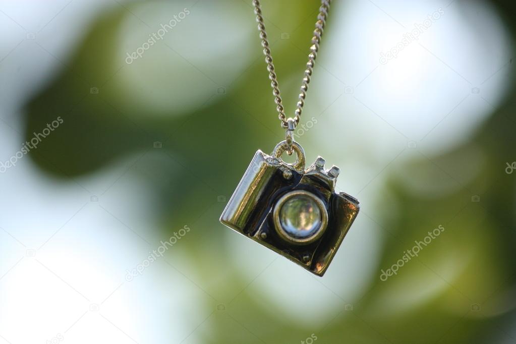 Close up of camera pendant