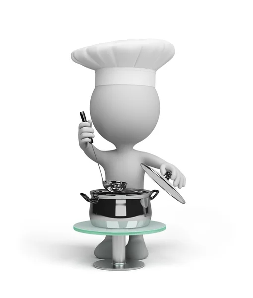 The chef tasted the dish — Stock Photo, Image