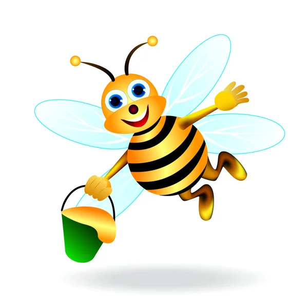 Veselé včela — Stockový vektor