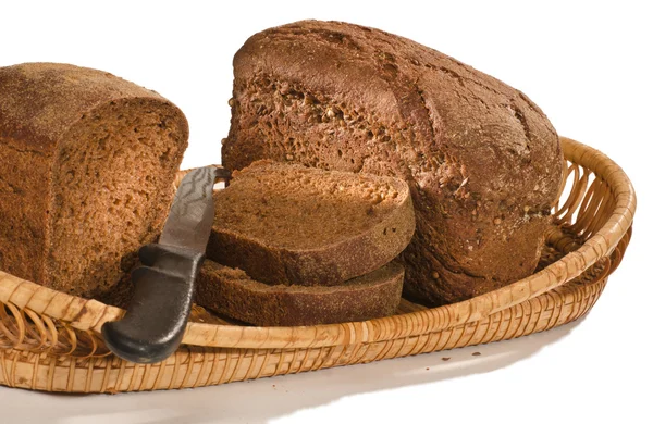 Ржаной хлеб и кусочки — стоковое фото
