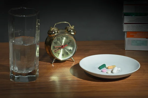 Table with drugs — Stock Photo, Image