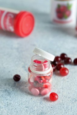 Bir şişe yaban mersini hapı.