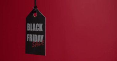 Kara Cuma için renk arkaplanı etiketli video döngüsü