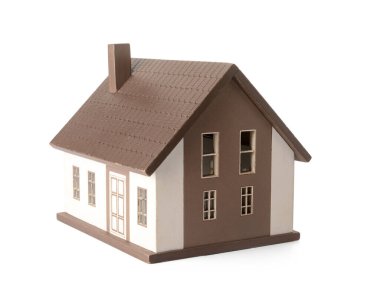 Beyaz arkaplandaki evin modeli