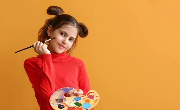 Leuke Kleine Schilder Kleur Achtergrond — Stockfoto