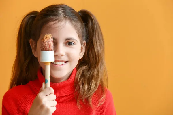 Leuke Kleine Schilder Kleur Achtergrond — Stockfoto