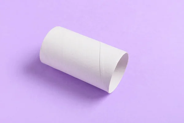 Toalettpapper Papprör Färg Bakgrund — Stockfoto