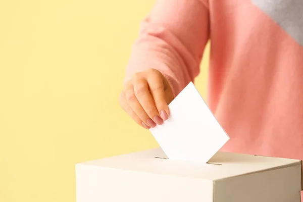 투표소에 — 스톡 사진