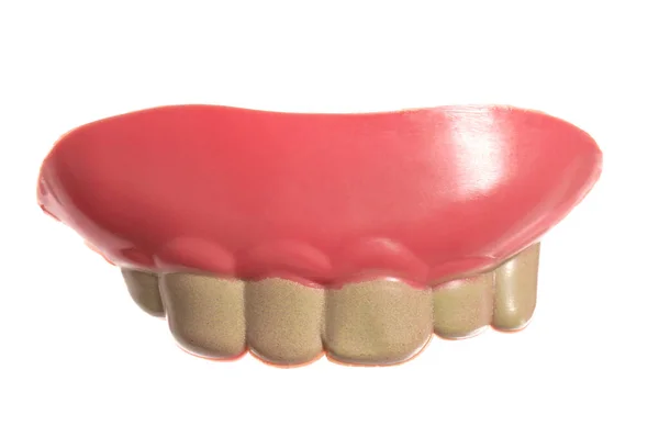 Смешные Фальшивые Зубы Белом Фоне — стоковое фото