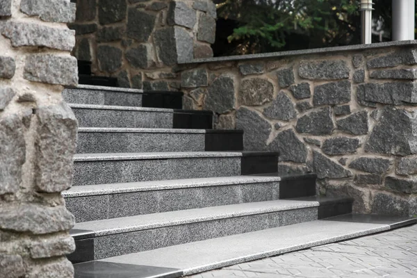 Вид Каменные Лестницы Снаружи — стоковое фото