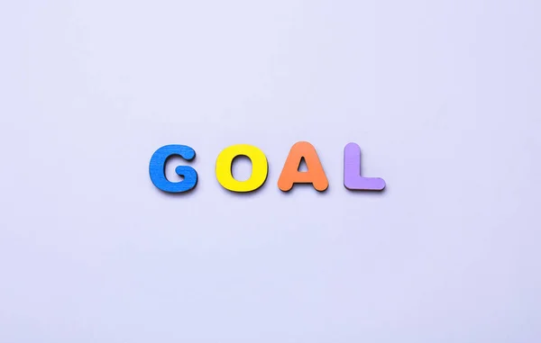 Word Goal Light Background — Stock Photo, Image