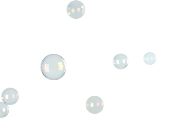 Soap Bubbles Light Background — Stock Photo, Image