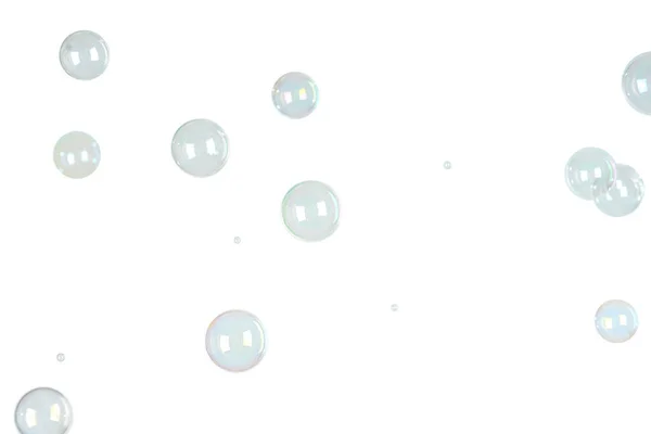 Мыльные Пузыри Светлом Фоне — стоковое фото