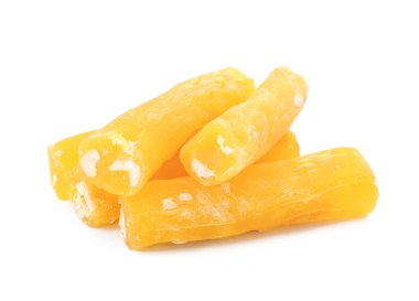 Beyaz arka planda lezzetli Türk lokumu