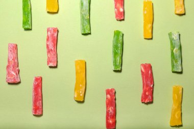 Renkli arkaplanda lezzetli Türk zevki