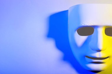 Guy Fawkes renk arkaplan maskesi