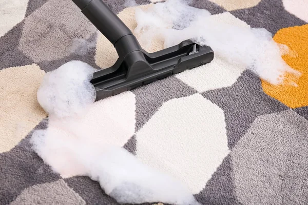 Vacuuming Carpet Room — Stock Photo, Image