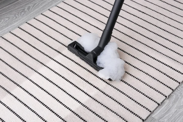 Vacuuming Carpet Room — Stock Photo, Image
