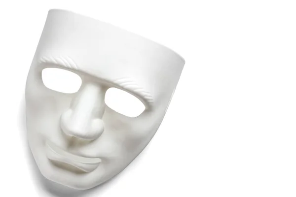 Guy Fawkes Máscara Fundo Branco — Fotografia de Stock