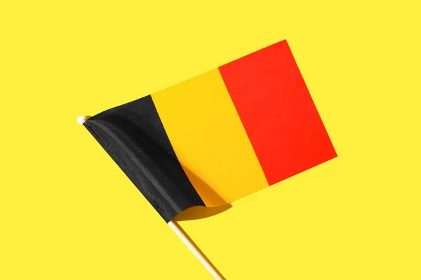 Flaga Belgii Tle Koloru — Zdjęcie stockowe