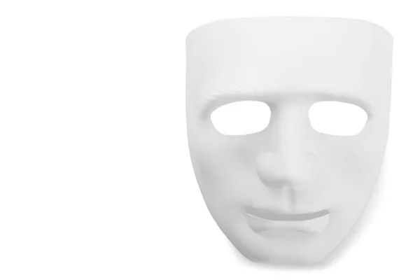 Маска Гая Фокса на білому тлі — стокове фото