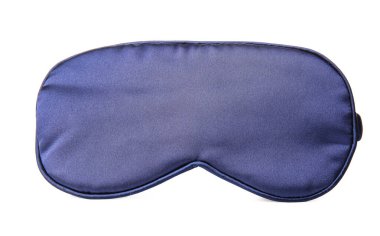 Beyaz arkaplanda şık bir uyku maskesi